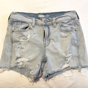 Old Navy Boyfriend Mid Rise Jean Shorts Size 0